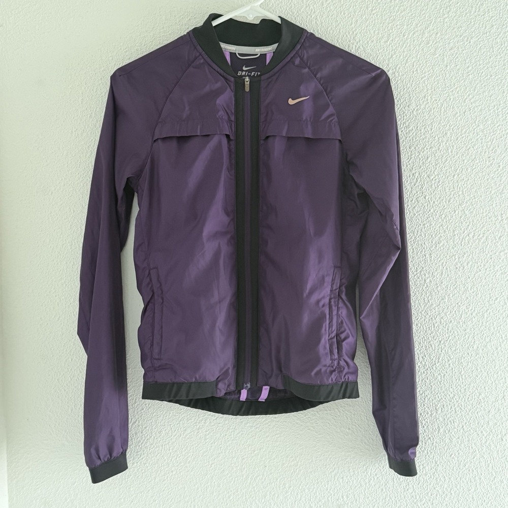 Nike Sphere Dri-Fit Running Vented Bomber Jacket Women's XS Purple